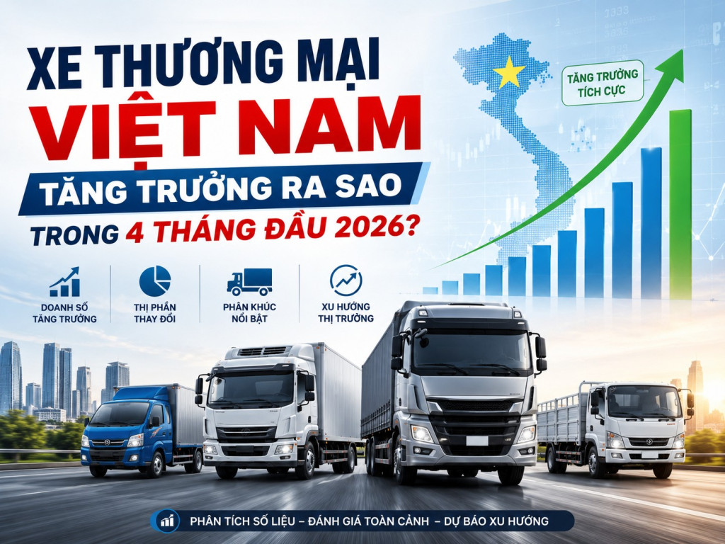 Xe Thương Mại Việt Nam Tăng Trưởng Ra Sao Trong 4 Tháng Đầu 2026?