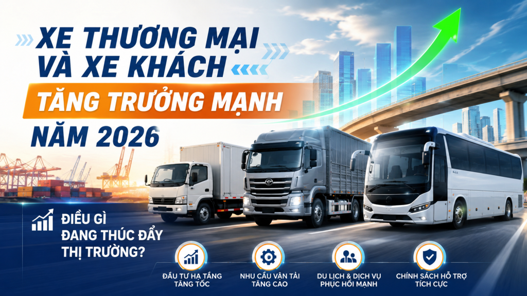 Xe Thương Mại Và Xe Khách Tăng Trưởng 32% Trong 5 Tháng Đầu 2026: Góc Nhìn Từ Dữ Liệu Thị Trường