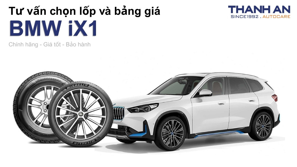 Lốp xe BMW iX1 giá bao nhiêu? Sử dụng các kích thước nào?